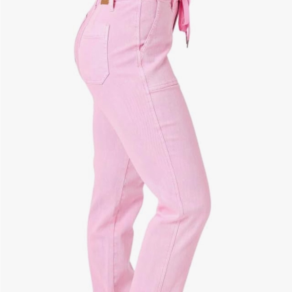 Judy Blue pink denim joggers